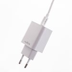 OEM0101315 Maxlife MXTC-06-30AC PD QC töltő 1x USB-C 1x USB 30W fehér + USB-C - USB-C kábel 60W