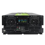 INVGC12P2000LCD Green Cell automobilový měnič napětí 12V/230V 2000W/4000W, LCD displej