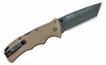 Hideg acél FL-C3T10AFDE VERDICT 3" TANTO zsebkés 7,6 cm, fekete, barna, G10