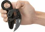 CRKT CR-4040V PROVOKE™ VEFF SERRATIONS™ zsebkés - karambit 6 cm, fekete, alumínium