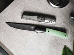 Böker Plus 01BO614 Urban Trapper Premium Jade kapesní nůž 9 cm, černá, průhledná, G10, titan