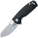 FOX Knives FX-608CF Vox Baby Core zsebkés 6 cm, szénszálas, bőr tok