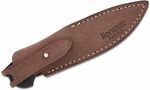 LionSteel WL1 GBK Willy nůž do přírody 6,5 cm, černá, G10, kožené pouzdro 