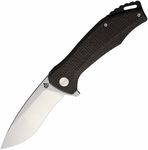 QSP Knife QS122-D1 Raven Dark Brown vreckový nôž 8,6 cm, satin, tmavohnedá, Micarta