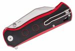 QSP Knife QS149-A1 Swordfish kapesní nůž 9,2 cm, Stonewash, černo-červená, G10, spona