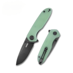 Kubey KU342B Belus Jade kapesní nůž 7,5 cm, černá, světle zelená, G10, spona