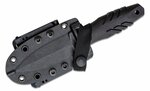 FX-647 S FOX knives KNIVES TACTICAL ELEMENTUM DAGGER STAINLESS STEEL N690 BLD SERRATED,BLACK NAYLON