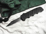 Böker Plus 06EX350 Kalashnikov OTF Bowie vyskakovací nůž 9 cm, Stonewash, černá, hliník