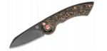 FOX Knives FX-550 CFB Radius Snake kapesní nůž 7,5 cm, černá, růžová, uhlíkové vlákno, měď, titan