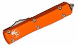 122-10OR Microtech Ultratech D/E Stonewash Standard Orange Handles