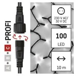 D2AC04 Emos Lighting Profi LED spojovací řetěz černá, 10 m, vnější i vnitřní, studená bílá