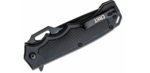 CRKT CR-7050 SEPTIMO™ BLACKOUT taktický vreckový nôž 9,2 cm, celočierny, hliník, guma