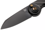 FX-550 TiB FOX knives  RADIUS FOLDING KNIVES,STAINLESS STEEL BLACK M390 BLD, BLACK TITANIUM HDL
