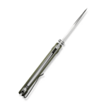 S23077-1 Sencut Borzám OD Green G10 Handle Satin Finished 9Cr18MoV Blade Liner Lock