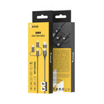 Technik MT-CD106 opletený přenosový/nabíjecí kabel 5v1 5V 3A 1,2m, černá