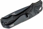 CRKT CR-1100 MOXIE™ BLACK kapesní nůž 8,4 cm, celočerný, plast, guma TPE