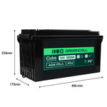 Green Cell AGM12V120AH-J VRLA bezúdržbová baterie 12V 120Ah 