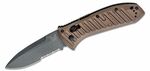 Benchmade 5700SGY-1 PRESIDIO II automata taktikai kés 9,5 cm, szürke, bronz, alumínium, hüvely 