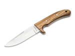 Magnum 02GL687 Elk Hunter outdoorový nůž 10,1 cm, Satin, dřevo Zebrawood, kožené pouzdro