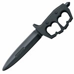 Cold Steel 92R80NT Trench Knife edzőkés 19 cm, teljesen fekete, Santoprene gumi