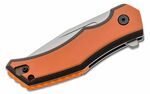 CRKT CR-2372 Fawkes Orange zsebkés rásegítéssel 7 cm, fekete, narancs, G10