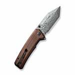 C23024-DS1 CIVIVI Bhaltair Guibourtia Wood Handle Damascus Blade Liner Lock