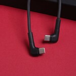 Maxlife MXUC-09 úhlový kabel USB-C - USB-C 1,0 m 60W černá (OEM0101210)