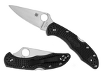 Spyderco C11FPBK Delica 4 Flat Ground Black kapesní nůž 9,5 cm, černá, FRN
