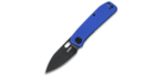 Kubey KU2104E Hyde vreckový nôž 7,5 cm, čierna, modrá, G10, spona