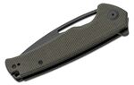 S21013-3 Sencut Mims Dark Green Canvas Micarta Handle Black Stonewashed 9Cr18MoV Blade