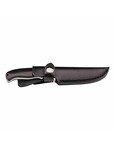 Herbertz 53053 opaskový nůž 9cm, damašek, dřevo Pakka