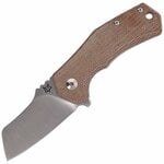 FOX kések FX-540 Italico Natural zsebkés 6 cm, halványbarna, Micarta, csat