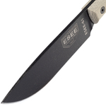 ESEE-6HM-B outdoorový nôž 15,2 cm, čierna, zelená, Micarta, kožené puzdro