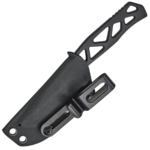 Heckler & Koch 02HK002 FX01 pevný nôž 7,5 cm, čierny titánový povlak, celooceľový, puzdro Kydex