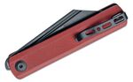 SA08D Sencut Bronte Burgundy G10 Handle Black S/S Liner Black Stonewashed 9Cr18MoV Bla