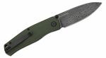 CIVIVI C22007-DS2 Sokoke kapesní nůž 8,5 cm, damašek, zelená, Micarta