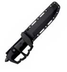 Cold Steel 80NTP Chaos Double Edge taktikai kés 19cm, teljesen fekete, alumínium, szénacél, Secure E