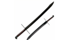 Cold Steel 88GMSM MAA Grosse Messer meč 81,3cm, černá, dřevo Palisandr, kožené pouzdro