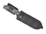 FOX kések FX-9CM07 RIMOR kültéri kés 17,5 cm, Stonewash, fekete, FRN, nylon hüvely