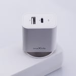 Maxlife MXTC-06-25AC PD QC nabíjačka 1x USB-C 1x USB 25W, biela (OEM0101202)