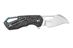 MKM MK FX03M-1CM ISONZO Hawkbill kapesní nůž 4,9 cm, Satin, mramorové uhlíkové vlákno