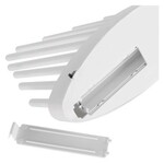 DCAW01 Emos Lighting LED svietnik biely, 24,5 cm, 3x AA, vnútorný, teplá biela, časovač