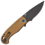 CRKT CR-7910 P.S.D.™ II Coyote Brown vreckový nôž s asistenciou 7,6 cm, čierna, hnedá, G10