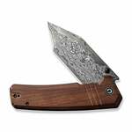 C23024-DS1 CIVIVI Bhaltair Guibourtia Wood Handle Damascus Blade Liner Lock