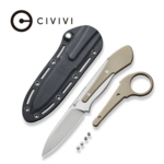 CIVIVI C22009D-2 Varius EDC kés 9,5 cm, szatén, barna cser, G10, Kydex hüvely