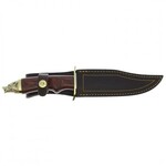 WOLF-16R Muela 160 mm blade,rosewood pakkawood,brass guard and wolf head cap