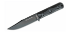 KA-BAR KB-EK50 Commando Short Clip Point bojový nôž 12,9 cm, čierna, Ultramid, puzdro Celcon