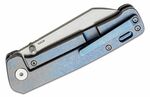 QSP Knife QS130-R Penguin Titanium Bue Stonewash kapesní nůž 7,8 cm, modrá, titan