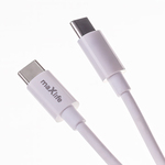 OEM0101315 Maxlife MXTC-06-30AC PD QC töltő 1x USB-C 1x USB 30W fehér + USB-C - USB-C kábel 60W