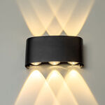 Modee LED čierna nástenná lampa 6W 470lm neutrálna biela (ML-LWL0002)